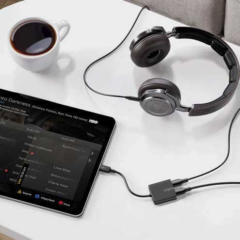 Adaptateur USB-C Vers Dual USB-C Femelle Charge Rapide 60W + Audio, Belkin - Noir 27 Adaptateur audio et charge USB-C Belkin Chargez et écoutez de la musique à partir d'un seul port