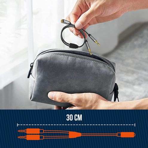 Adaptateur Audio Jack 3.5mm Femelle Vers 2x Jack 3.5mm Mâle, LinQ 27 Adaptateur Audio Jack 3.5mm femelle vers 2x Jack 3.5mm mâle, LinQ