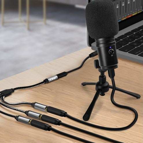 Adaptateur Audio Jack 3.5mm Femelle Vers 3x Jack 3.5mm Mâle, LinQ 26 Splitter Audio Jack 3.5mm femelle vers 3x Jack 3.5mm mâle, LinQ