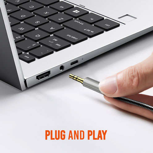 Adaptateur Audio Jack 3.5mm Mâle Vers 2x Jack 3.5mm Femelle, LinQ 25 Adaptateur Audio Jack 3.5mm mâle vers 2x Jack 3.5mm femelle, LinQ