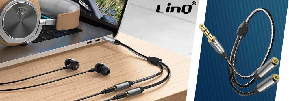 Adaptateur Audio Jack 3.5mm Mâle Vers 2x Jack 3.5mm Femelle, LinQ 18 Adaptateur Audio Jack 3.5mm mâle vers 2x Jack 3.5mm femelle, LinQ