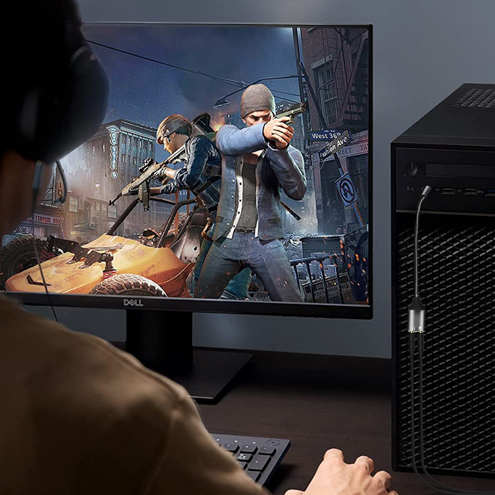 Adaptateur Audio Jack 3.5mm Mâle Vers Double Jack 3.5mm Femelle, Casque + Micro - LinQ 19 Adaptateur Audio Jack 3.5mm Mâle vers Double Jack 3.5mm Femelle LinQ