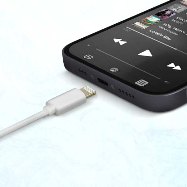 Adaptateur Audio IPhone Lightning Mâle Vers Jack 3.5mm Femelle Blanc 29 Installation Plug and Play