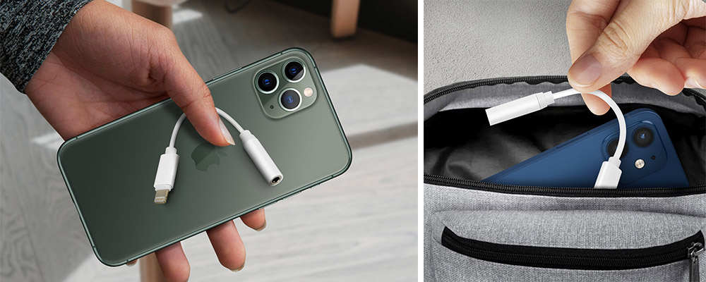 Adaptateur Audio IPhone Lightning Mâle Vers Jack 3.5mm Femelle Blanc 27 Un accessoire résistant et compact qui vous accompagne partout