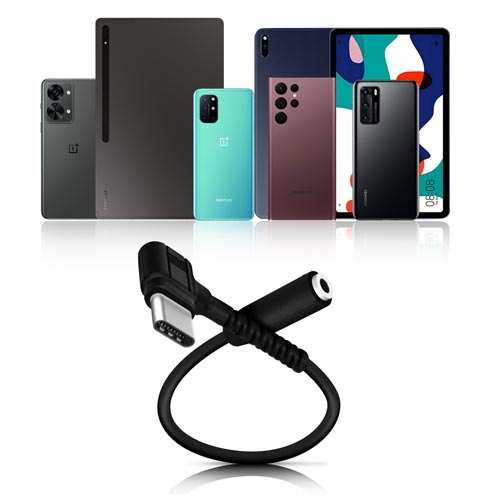 Adaptateur Audio USB-C Noir large compatibilité