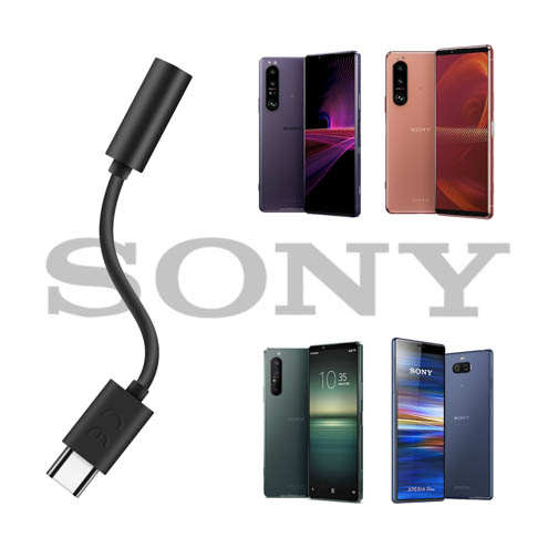Adaptateur Audio Sony, USB-C vers Jack 3.5mm - Noir