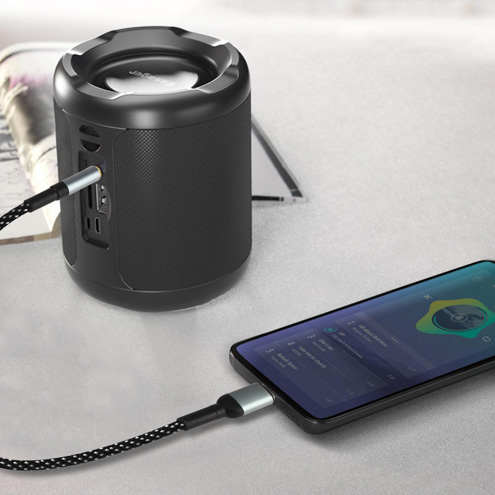 Câble audio 3 en 1 vers Jack 3.5mm 1.5m noir LinQ avec haute qualité sonore