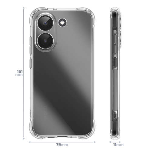 Coque Xiaomi Poco X8 Pro Transparente antichoc avec coins renforcés