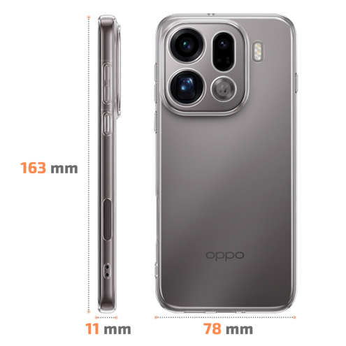 Coque Oppo Find X9 Pro transparente silicone ultra fine et discrète