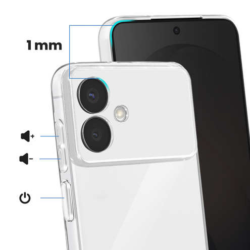 Coque Samsung Galaxy S26 Edge Transparente silicone souple ajustement parfait