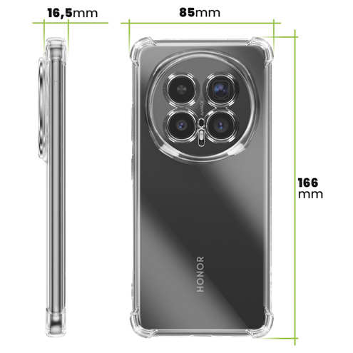 Coque Antichoc Honor Magic 8 Pro Mayaxess Transparent avec coins Bumper