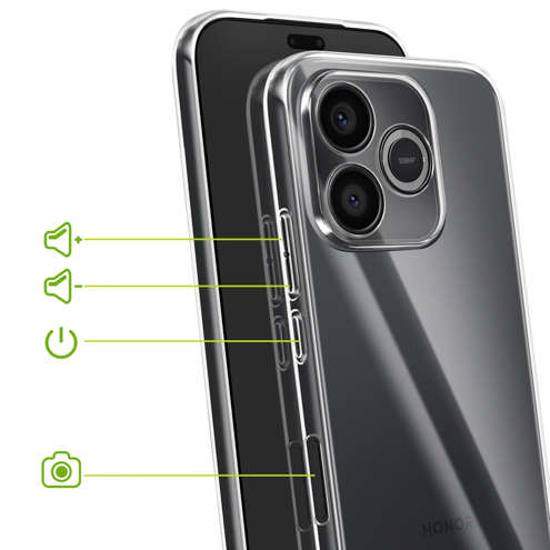 Coque silicone Honor 600 Lite - protection transparente souple Mayaxess
