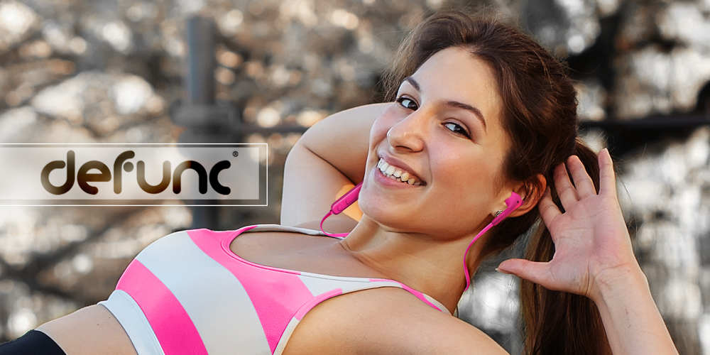 Kit Piéton Bluetooth Defunc rose confortable et anti-nœud