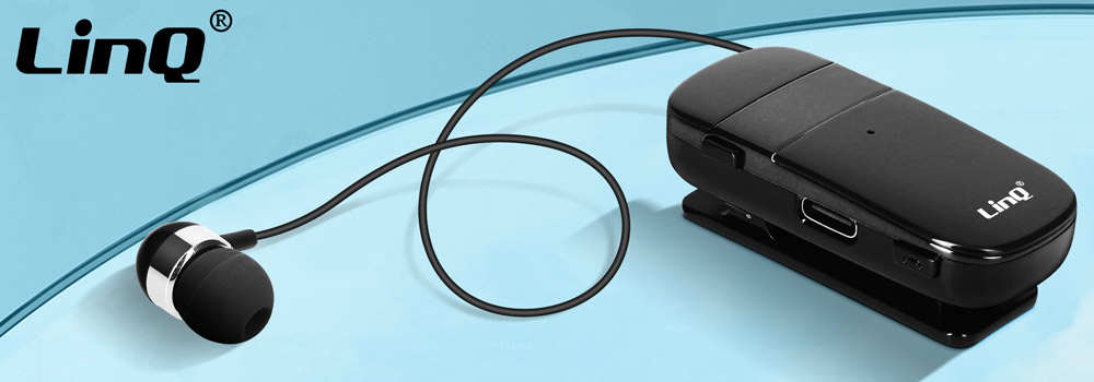 Oreillette Bluetooth Intra-auriculaires, Autonomie 10 Heures Avec Câble Rétractable, LinQ R8344 - Noir 22 Oreillette Bluetooth Intra-auriculaires, Autonomie 10 Heures avec Câble Rétractable LinQ R8344 Noir