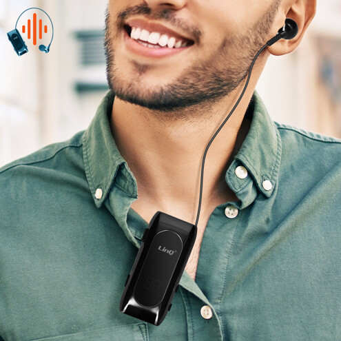 Oreillette Sans Fil Connexion Multipoint LinQ R8388 Noir Son de qualité