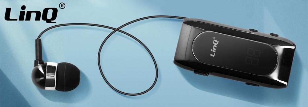 Oreillette Bluetooth Autonomie 20 Heures Connexion Multipoint LinQ R8388 Noir