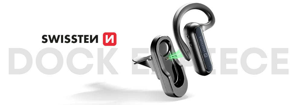 Oreillette Bluetooth Noire - Swissten Dock Earpiece