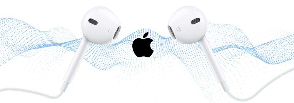 Écouteurs EarPods Apple blanc avec fonction kit mains libres