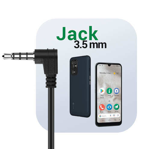 Écouteurs Filaires D'Origine Doro, Jack 3.5mm Avec Maintien Et Confort Total - Noir 24 Écouteurs Filaires d'Origine Doro, Jack 3.5mm, Noir