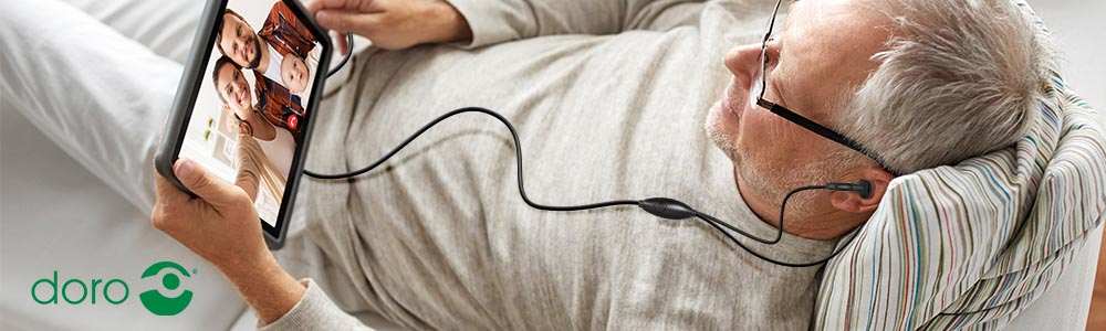 Écouteurs Filaires D'Origine Doro, Jack 3.5mm Avec Maintien Et Confort Total - Noir 26 Écouteurs Filaires d'Origine Doro, Jack 3.5mm, Noir