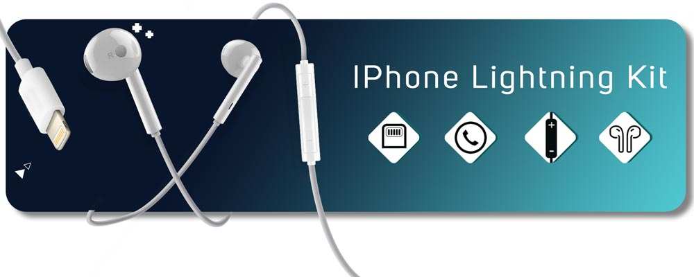ecouteurs iphone lighting kit mains libres