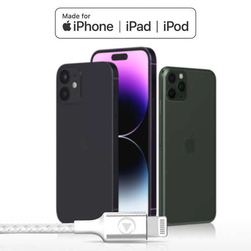 Écouteurs Filaires Lightning Blanc, Force Play Large compatibilité