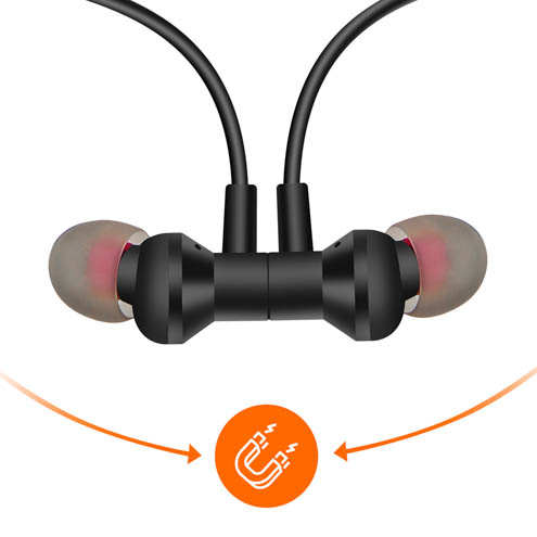 Écouteurs Bluetooth Sport, Magnétique Tour Du Cou, LinQ 24 Écouteurs sans fil Bluetooth LinQ avec embouts magnétiques