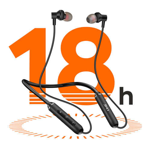 Écouteurs Bluetooth Sport, Magnétique Tour Du Cou, LinQ 27 Écouteurs Bluetooth sport LinQ avec autonomie 18h