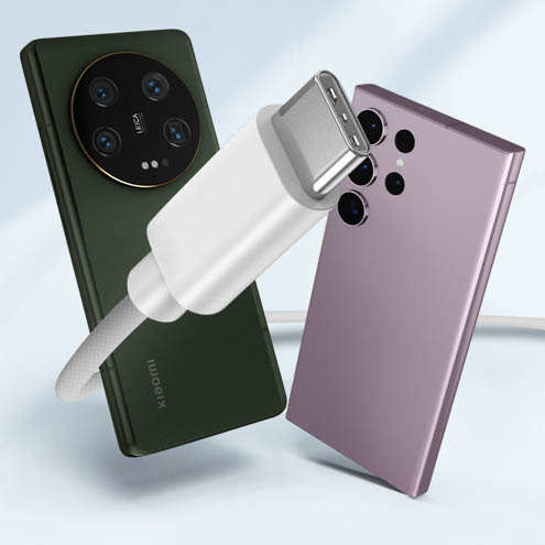 Écouteurs Filaires USB-C Intra-auriculaires Kit Mains Libres, LinQ - Blanc 23 Écouteurs USB-C Intra-auriculaires Bouton Contôle Blanc, LinQ