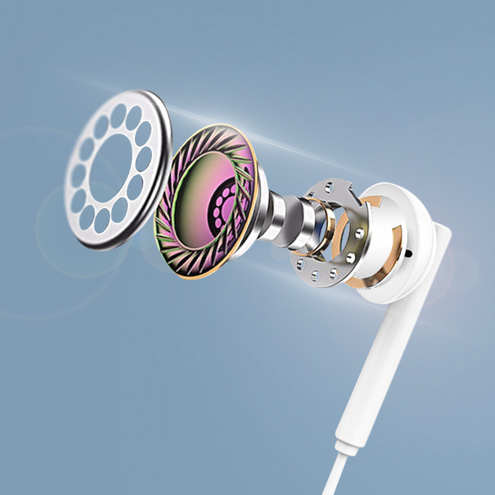 Écouteurs Kit-pieton Original Huawei AM115 - Blanc 23 Écouteurs intra-auriculaires Jack 3.5mm Huawei Blanc diffusent un son de qualité