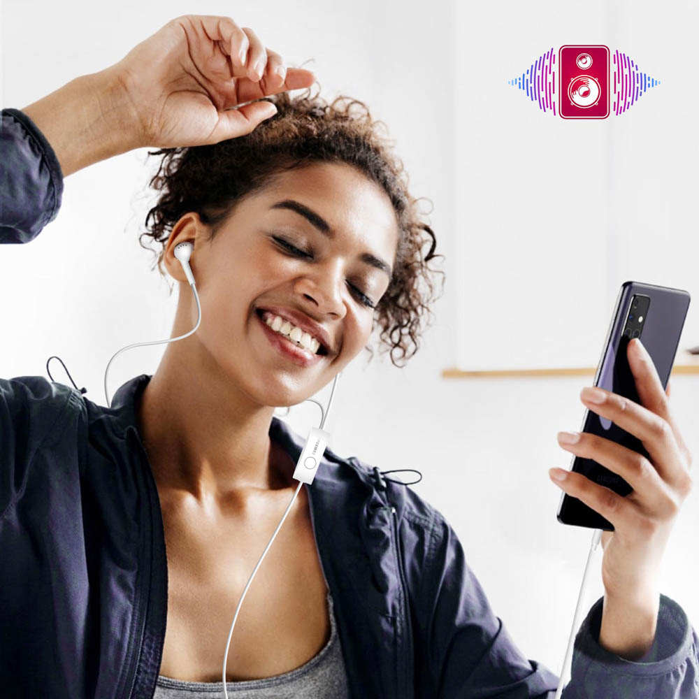 Kit Piéton Jack 3.5mm Filaires Officiel Samsung Blanc offrant un Son net