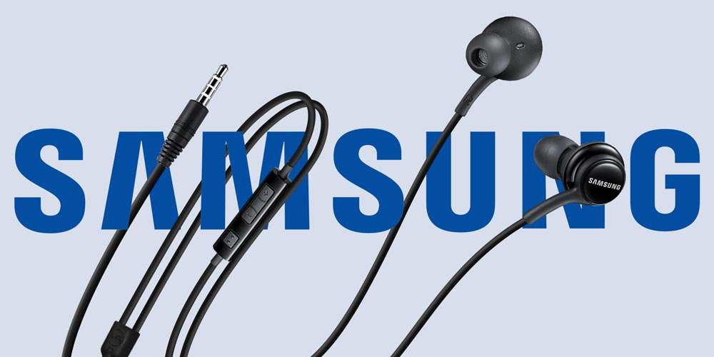 Écouteurs Samsung IA500 Stereo In-Ear noir Prise Jack 3.5mm