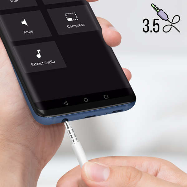 Écouteurs Jack 3.5mm Embouts Ergonomiques Blanc Large compatibilité