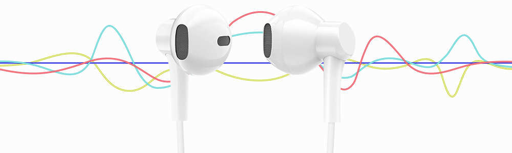 Écouteurs Filaires Stéréo Jack 3.5mm Télécommande et Micro Blanc