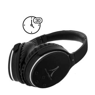 Casque Bluetooth + Filaire Pliable, à Réduction De Bruit, 30h D'Autonomie Akashi - Noir 25 Casque Bluetooth Réduction de Bruit Akashi Noir offrant une Autonomie jusqu'à 30h