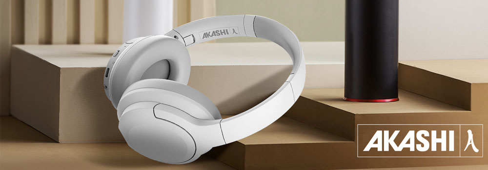 Casque Sans-fil Bluetooth 5.3, Réduction Du Bruit Et 20h D'Autonomie, Akashi - Gris 22 Casque audio sans fil Bluetooth Akashi avec Réduction de bruit ANC