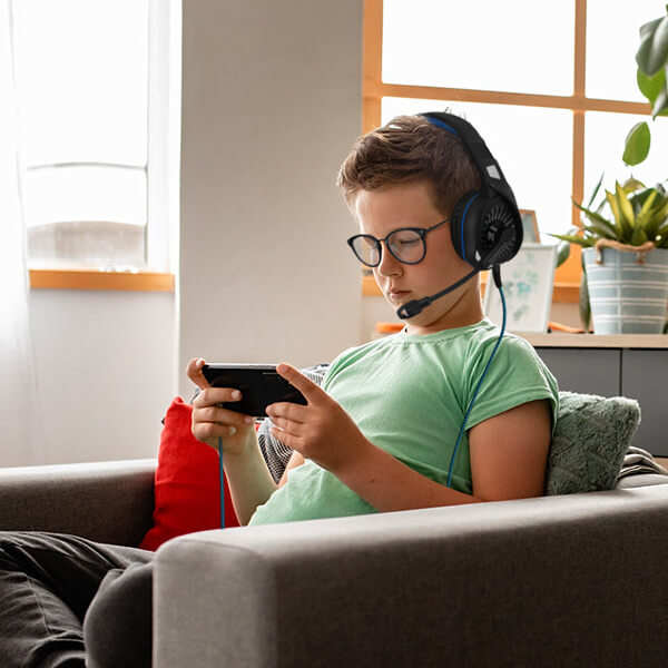 Casque Gamer Filaire Jack 3.5mm, Micro Réglable LinQ GM6020 - Confort amélioré