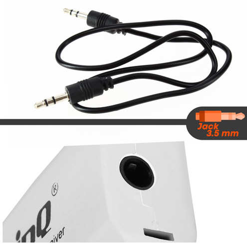 Récepteur audio USB LinQ avec sortie Jack + Câble audio Jack 3.5mm inclus