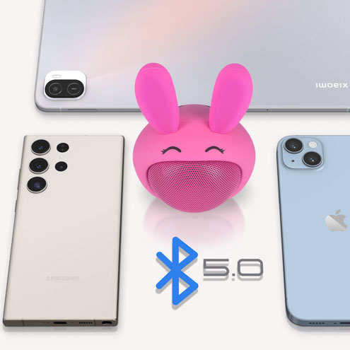 Enceinte Bluetooth universelle Mini Boom Light Rose, Moxie