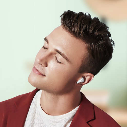 Écouteurs intra-auriculaires Swissten Minipods blanc Légers et confortables