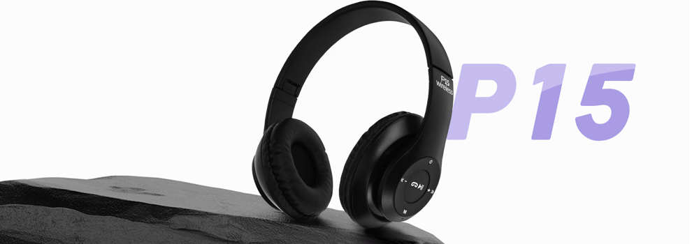 Casque Audio Bluetooth P15 - Fonction Kit Main Libre, Pliable - Noir 16 Alt image