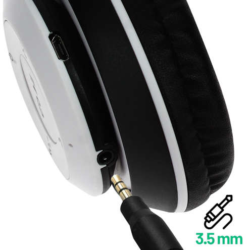 Casque audio Bluetooth P15 - Fonction kit main libre, pliable - Blanc