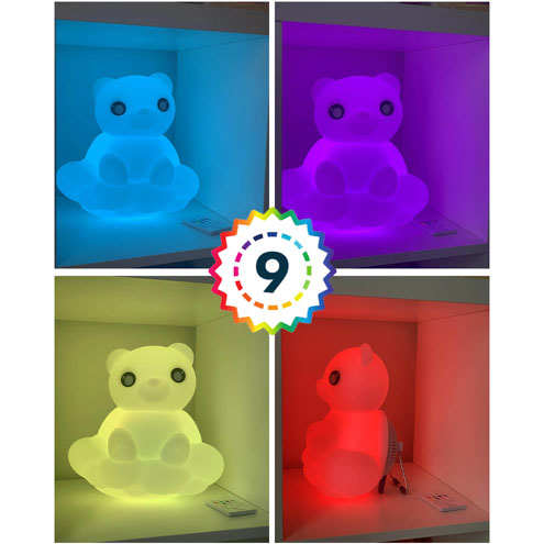 Enceinte ourson Bluetooth Bigben effet lumineux multicolore