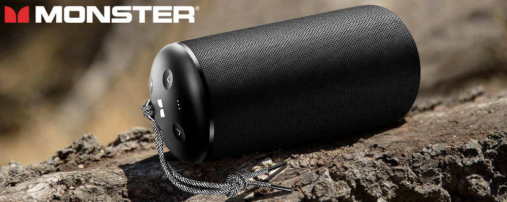 Enceinte Bluetooth MONSTER S130, Haut-Parleur Stéréo 20W - Noir