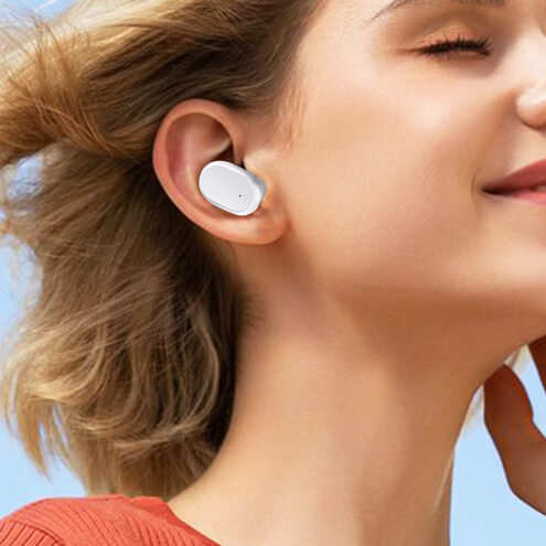 Écouteurs Sans Fil + Boîtier de Charge Blanc offrant un Son de qualité