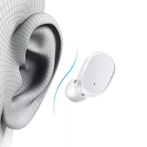 Écouteurs Sans Fil avec Boîtier de Charge Blanc avec Commandes tactiles