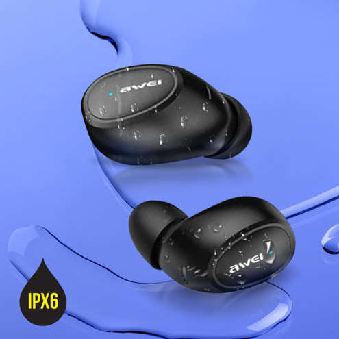 Écouteurs Sans Fil, Étui Compatible Charge Sans Fil, Commande Tactile Et Étancheité IPX6, Awei - Noir 28 Écouteurs Sans Fil, Étui compatible Charge Sans Fil, Commande Tactile et Étancheité IPX6, Awei - Noir
