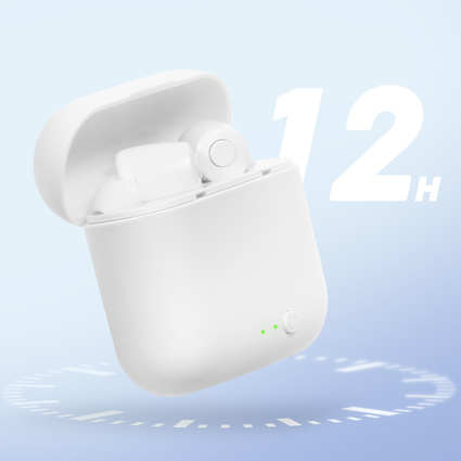 Écouteurs Sans-fil Bluetooth Avec Etui De Charge - Autonomie 12H, Setty Blanc 30 Écouteurs Bluetooth sans-fil Blanc Setty