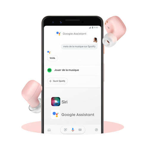 Écouteurs Bluetooth 5.3, So Seven - Rose