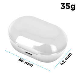 Écouteurs Sans Fil Bluetooth A2-TWS Avec Boitier De Charge, Intra-auriculaires - Blanc 30 Format compact